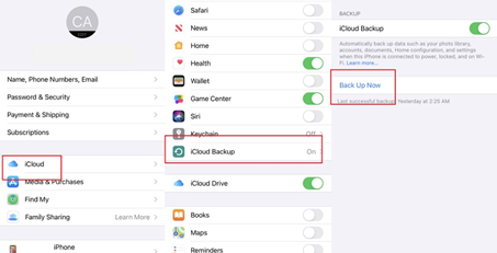 How to Manually Back Up using iCloud