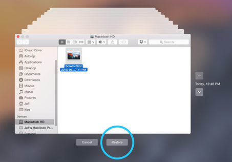 How to Restore Files from Time Machine Backups